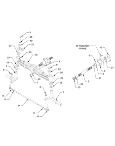 Part Location Diagram of 748-3074 MTD ARM-STEERING